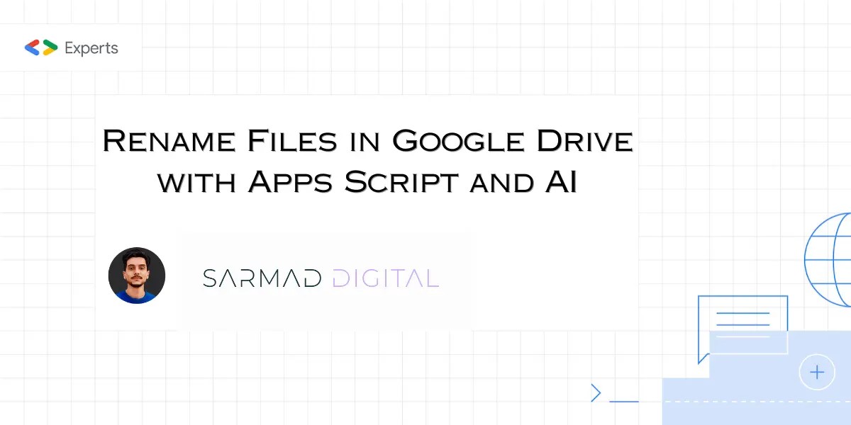 Rename Files in Google Drive with Apps Script and AI 